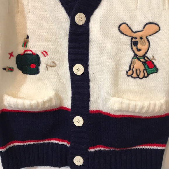 Lucky Star Preppy Cardigan Pockets Girls Sz 8 XC - Picture 4 of 5